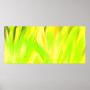 Gelbes Frühlings-Blumen-Plakat Poster