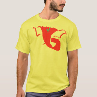 Gelbes Ganesh abstrakt T-Shirt
