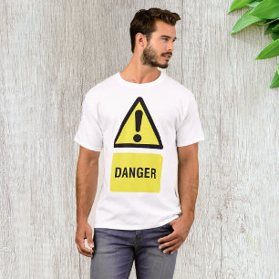 Gelbes Gefahrenzeichen T-Shirt