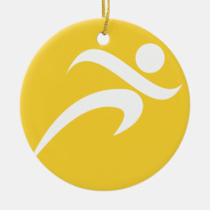 Gelbes Gelb Gelb Keramikornament