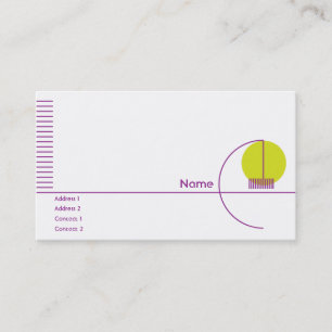 Gelbes geometrisches - Busihness Visitenkarte