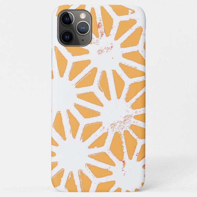 Gelbes geometrisches Muster Case-Mate iPhone Hülle (Rückseite)