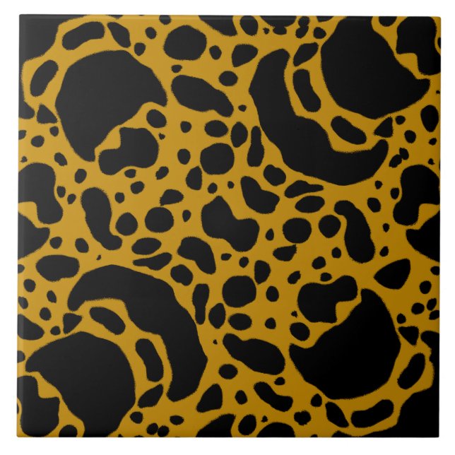 Gelbes Gift-Dart-Frosch Fliese (Vorderseite)