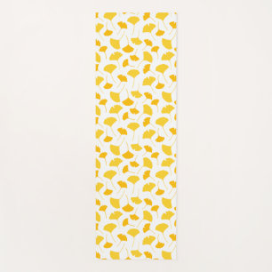 Gelbes Ginkgo-Leaf-Muster Yogamatte