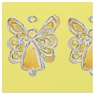 Gelbes Gold Guardian Engel Kunststoffe Stoff