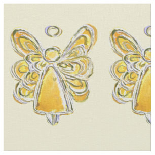 Gelbes Gold Guardian Engel Kunststoffe Stoff