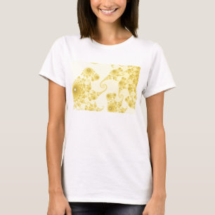 Gelbes Gold-Seepferd-Herde-T-Shirt T-Shirt