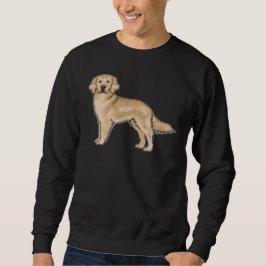Gelbes goldenes Retriever Niedlicher Cartoon Dog D Sweatshirt