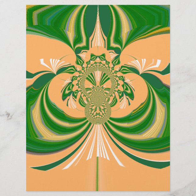 Gelbes grünes Design. (Vorderseite)