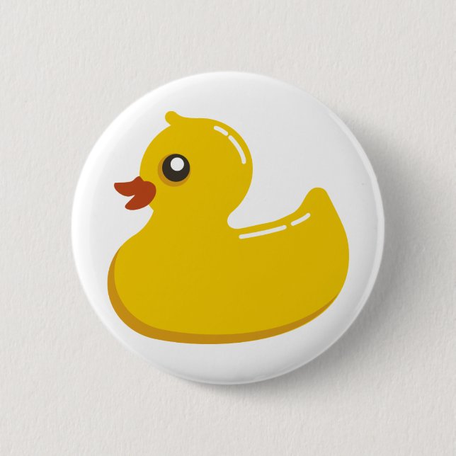 Gelbes GummiDuckie Button (Vorderseite)