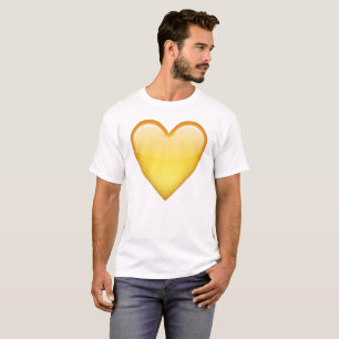 Gelbes Herz - Emoji T-Shirt