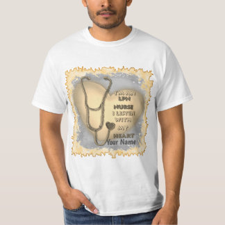 Gelbes Herz LPN Nurse T-Shirt