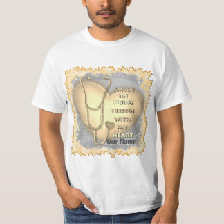 Gelbes Herz RN Eingetragene Krankenschwester T-Shirt