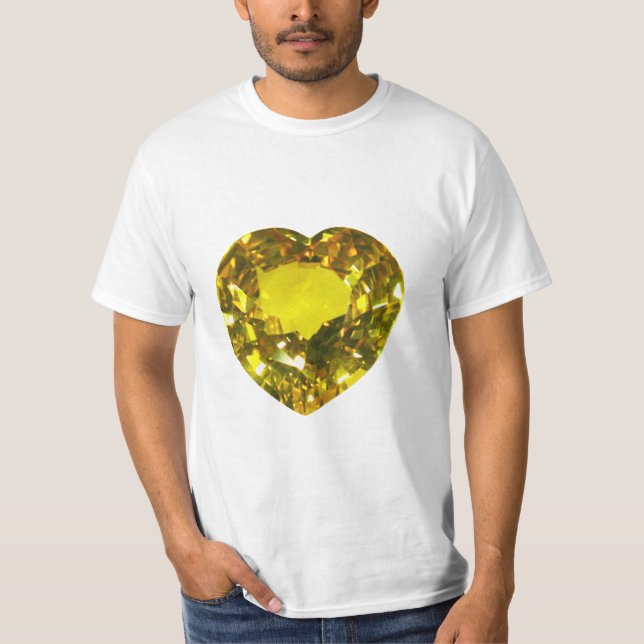 Gelbes Herz T-Shirt (Vorderseite)
