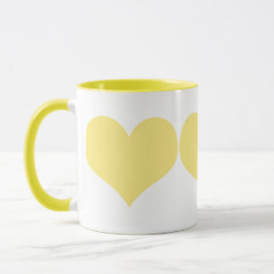 Gelbes Herz Tasse