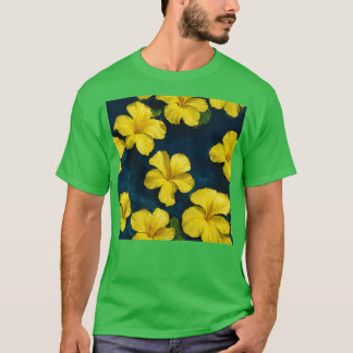 Gelbes Hibiskusblüten Schwimmt in Wasser TShirt