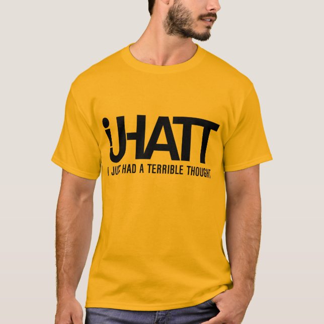 Gelbes IJHATT T-Shirt (Vorderseite)