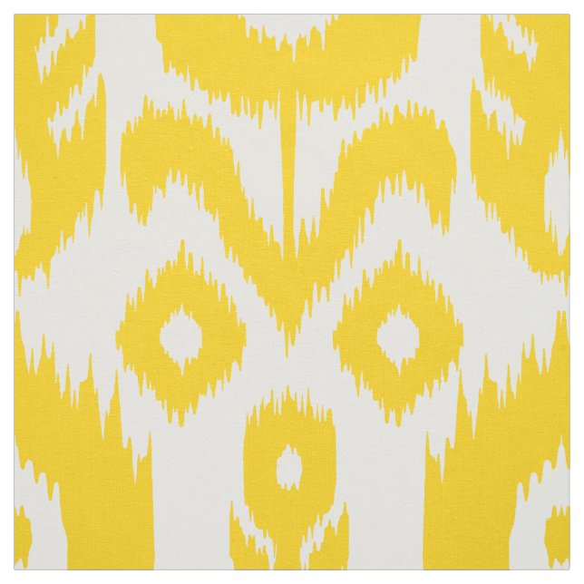 Gelbes Ikat Muster Stoff (Muster)