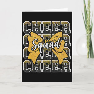 Gelbes Jubelteam Lustiger Sport Cheerleader Jubel Karte