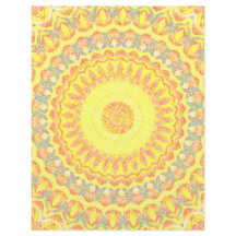 Gelbes Kaleidoskop-Schabblattpapier 2-seitige Seit