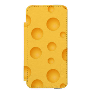 Gelbes Käse-Muster Incipio Watson™ iPhone 5 Geldbörsen Hülle