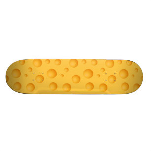 Gelbes Käse-Muster Skateboard