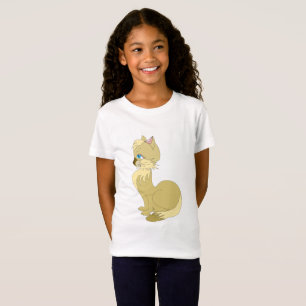 Gelbes Katze Kinder T-Shirt