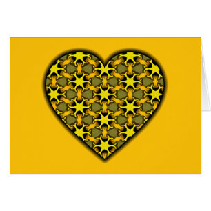 Gelbes kosmisches Brustherz