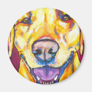 Gelbes Labrador 1 Magnet