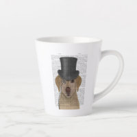 Gelbes Labrador, formales Hound und Hut