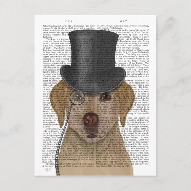 Gelbes Labrador, formales Hound und Hut Postkarte (Vorderseite)