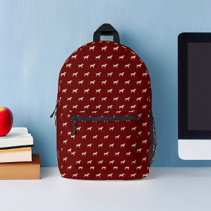 Gelbes Labrador-Hunde-Muster Personalisiert Bedruckter Rucksack