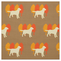 Gelbes Labrador-Kontur-Herbst-Baum-Toffee