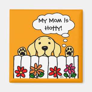 Gelbes Labrador passt Sie auf Magnet