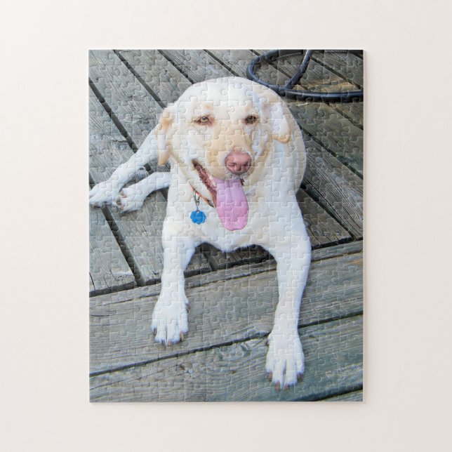 Gelbes Labrador-Puzzlespiel Puzzle (Vertikal)