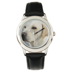 Gelbes Labrador retriever Armbanduhr