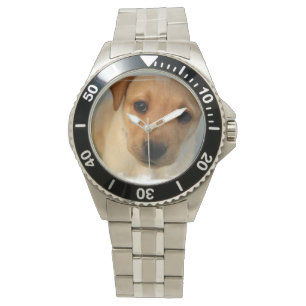Gelbes Labrador retriever Armbanduhr