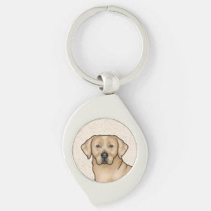 Gelbes Labrador Retriever Art Niedlicher Labrador  Schlüsselanhänger