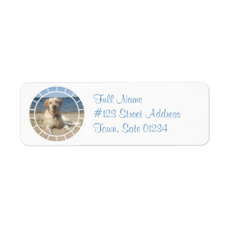 Gelbes Labrador Retriever Dog Mailing Label