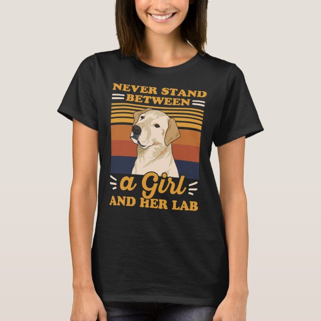 Gelbes Labrador Retriever für ein Gelbe Labrador M T-Shirt (Vorderseite)