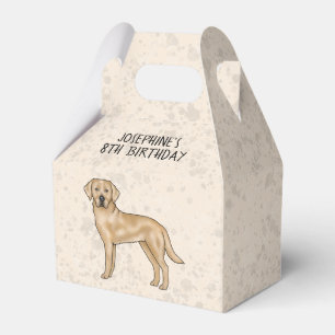 Gelbes Labrador Retriever Hund Custom Kindergeburt Geschenkschachtel