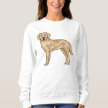 Gelbes Labrador Retriever Niedlich Cartoon Dog Des