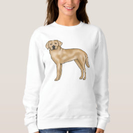 Gelbes Labrador Retriever Niedlich Cartoon Dog Des Sweatshirt