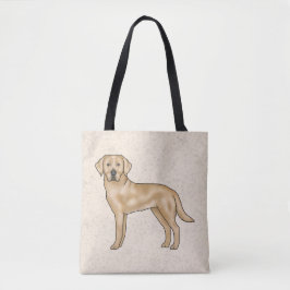 Gelbes Labrador Retriever Niedlicher Cartoon Dog B