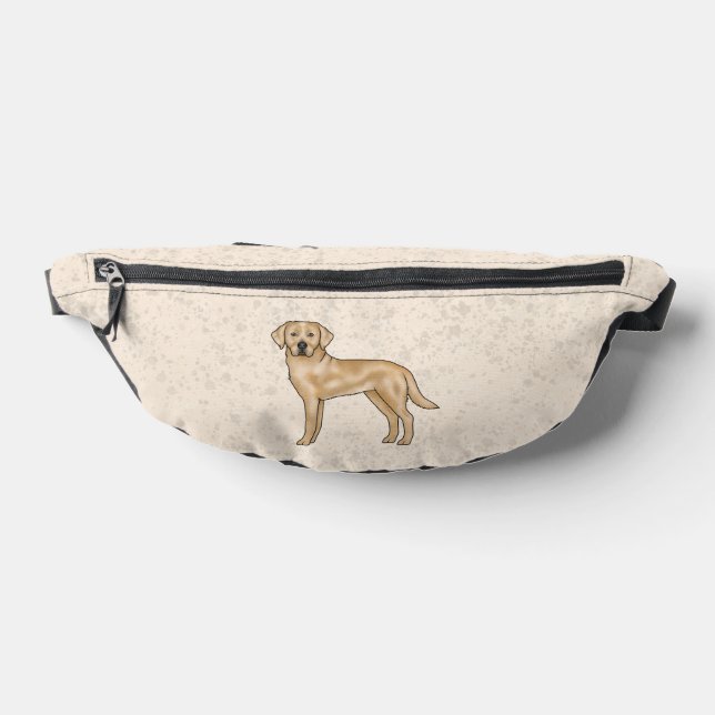 Gelbes Labrador Retriever Niedlicher Cartoon Labra Bauchtasche (Ablage )