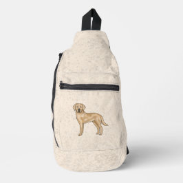 Gelbes Labrador Retriever Niedlicher Cartoon Labra Crossbody Bag