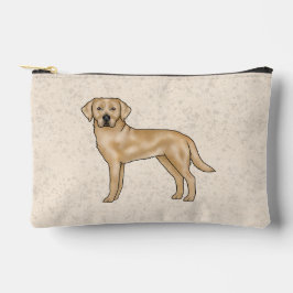 Gelbes Labrador Retriever Niedlicher Cartoon Labra Zubehörtasche