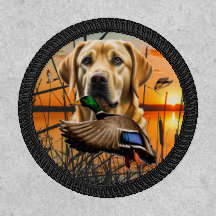 Gelbes Labrador Retriever Round Patch