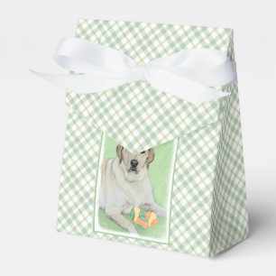 Gelbes Labrador Retriever & Tennis Balls Malerei Geschenkschachtel