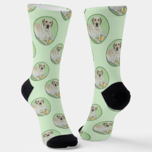 Gelbes Labrador Retriever & Tennis Balls Malerei Socken